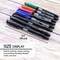 BAZIC Fine Tip Assorted Color Permanent Markers (8/Pack)